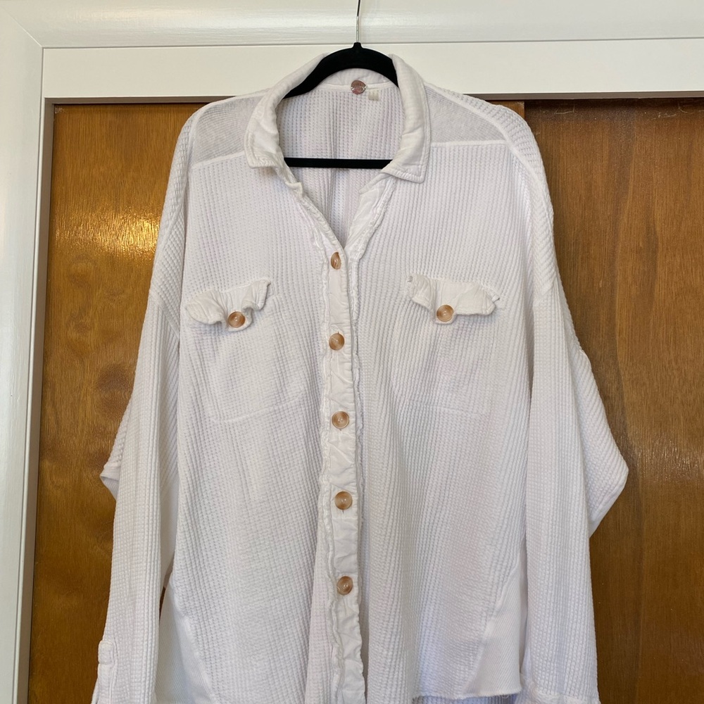 Free People Scout Jacket in white - size medium
